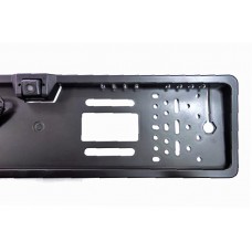Камера заднего вида в рамке номера LED (черная)